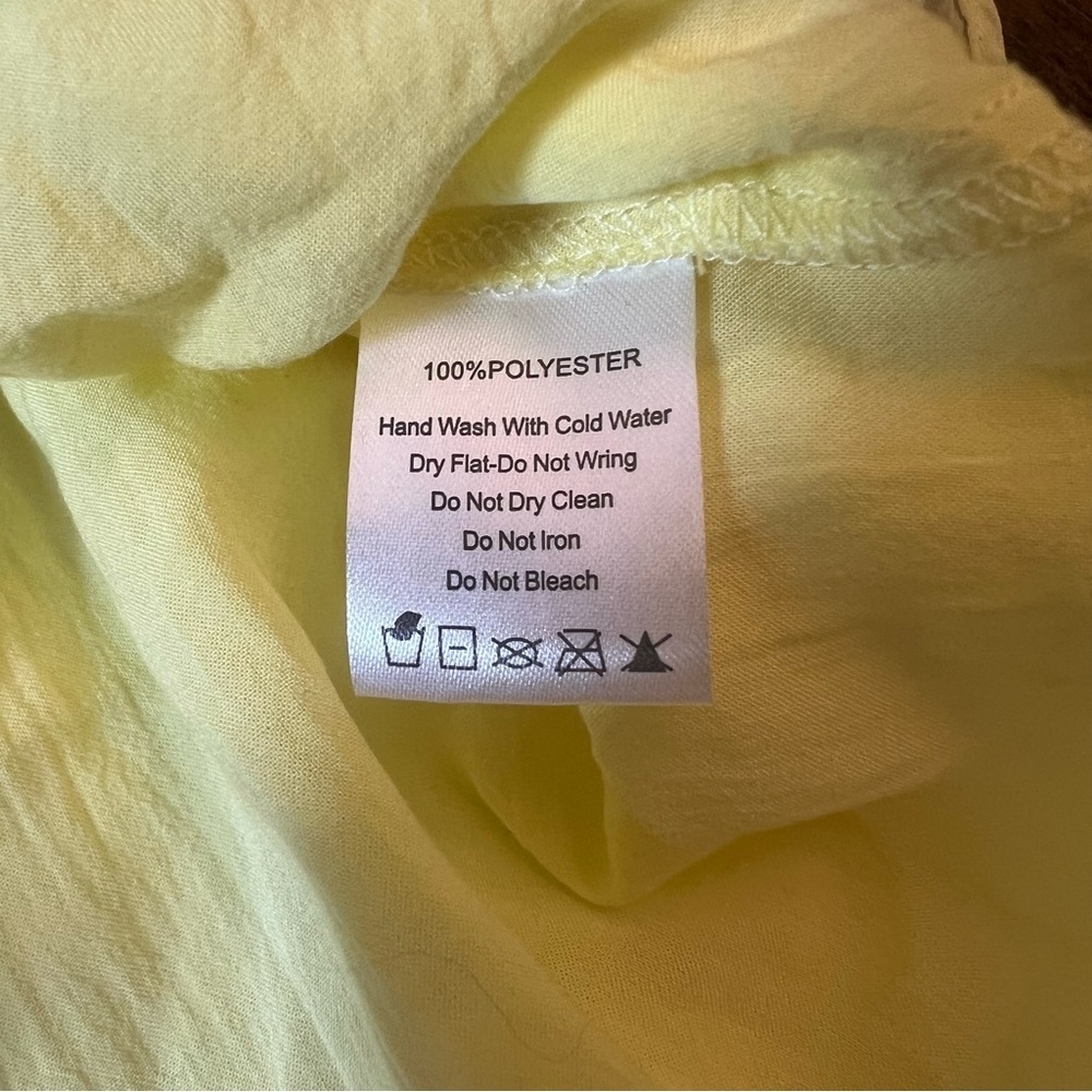 Yellow Ruffle Tiered Cropped Tank - Picture 5 of 5